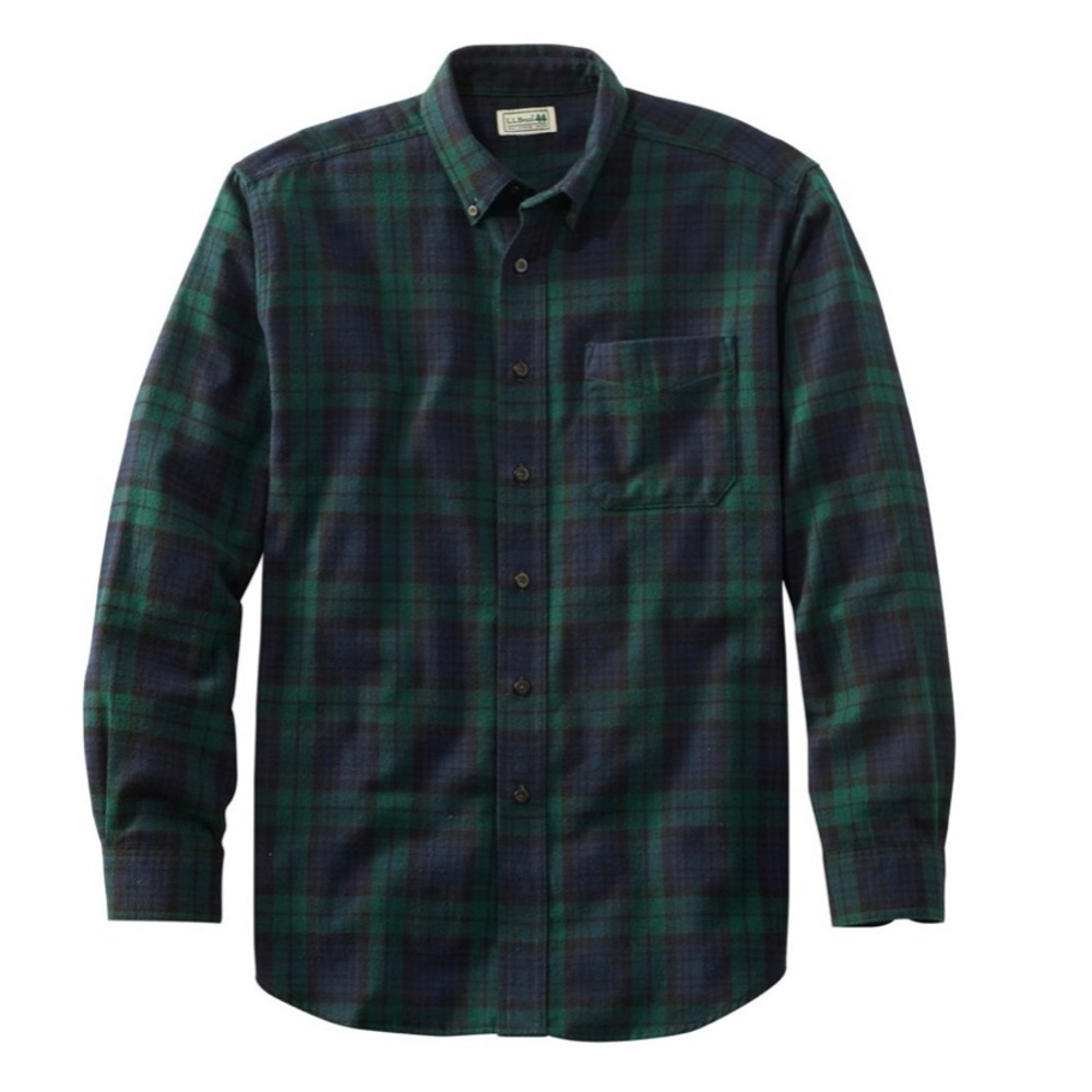 Abercrombie and Finch Dark Green Flannel